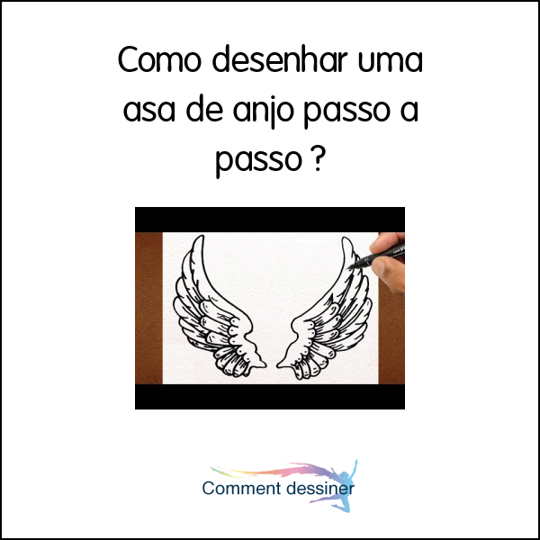 Como desenhar uma asa de anjo passo a passo